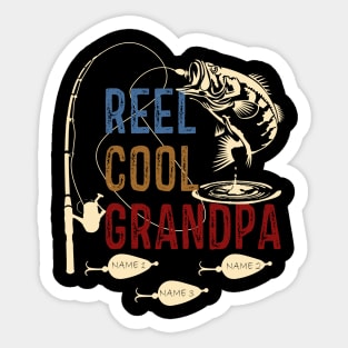 Reel Cool Grandpa Sticker